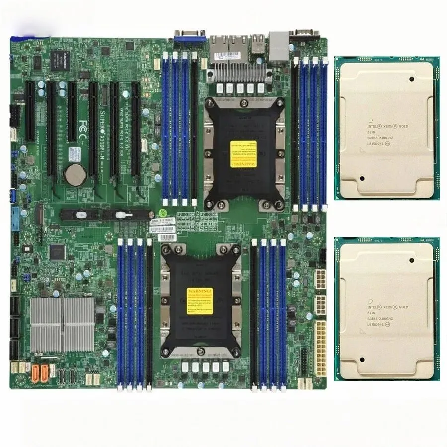 Процессор Supermicro X11DPI-N + 2x Intel Xeon GOLD 6230 CPU 20 CORE 2.10GHZ CLGA