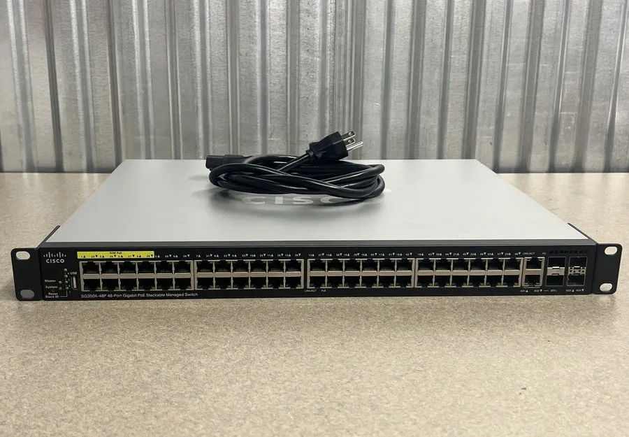 Коммутатор Cisco SG350X-48P 48-Port Gigabit PoE+ Stackable Managed Switch