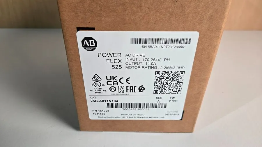 Частотный преобразователь 25B-A011N104 PowerFlex 525 AC Drive Allen-Bradley — фото лота 1