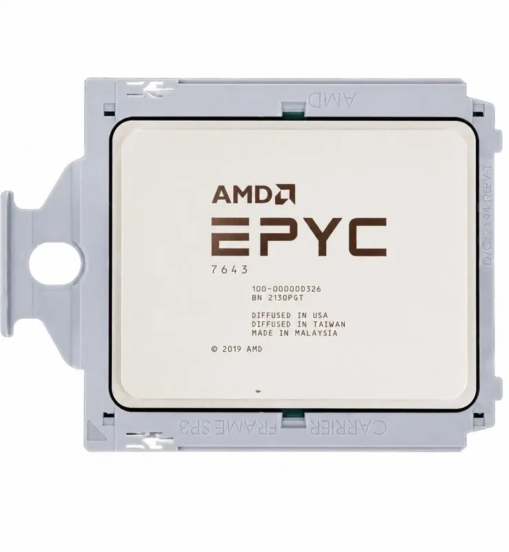 Процессор AMD EPYC 7643 48-Core 2.30GHz 225W 256MB SP3 Unlocked CPU 100-00000032