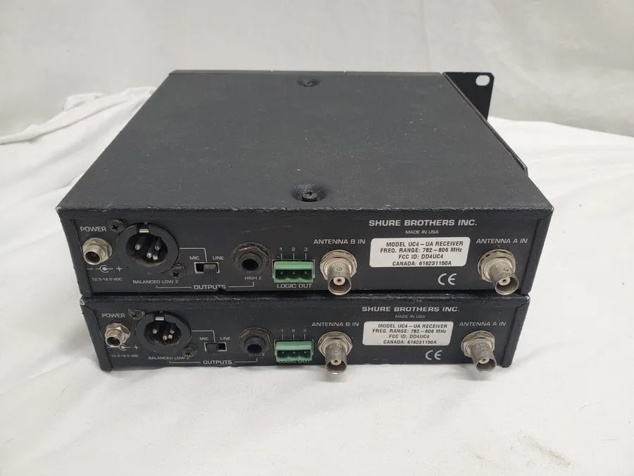 Радиосистема Shure UC4-UA Wireless Microphone Receiver Frq 782-806 MHz w Adaptor