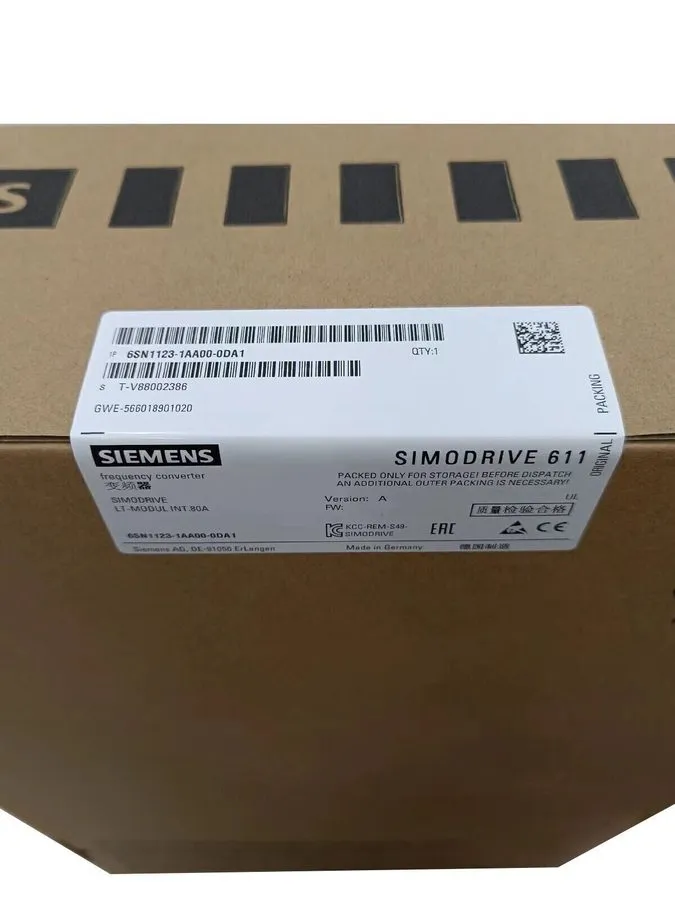 Сервоусилитель 6SN1 123-1AA00-0DA1 SIEMENS 6SN1123-1AA00-0DA1 SIMODRIVE 611 POWE
