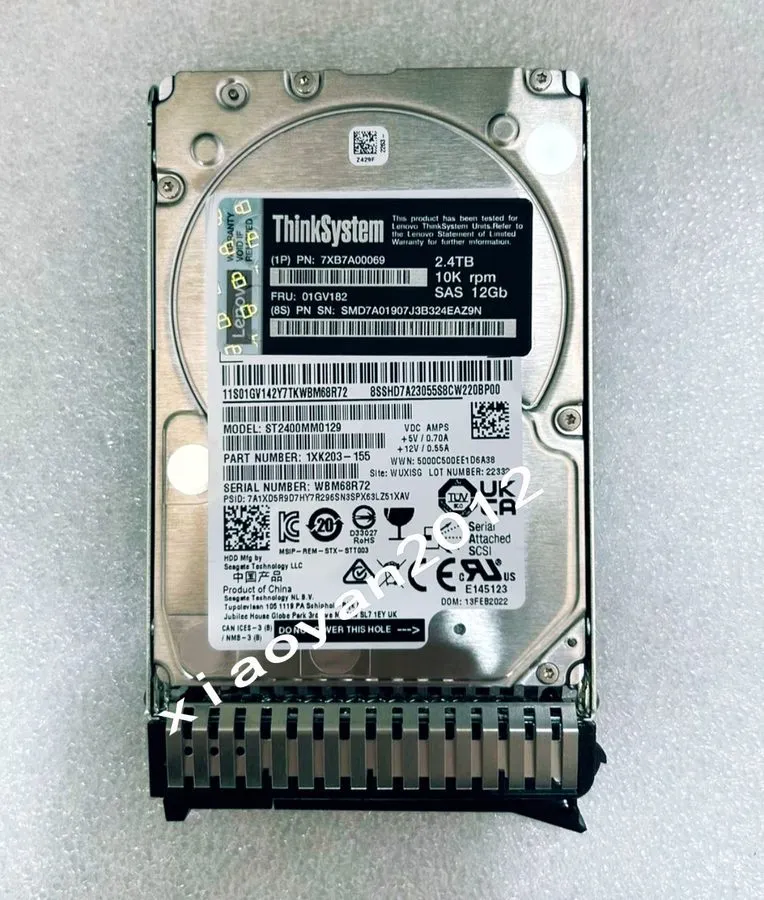 Жёсткий диск NewLenovo 01GV182 2.4TB 10K SAS 12Gb/s 2.5" 512e SED HDD 7XB7A00070