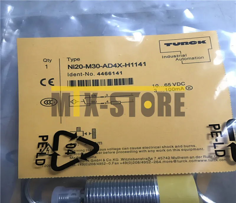 Датчик приближения TURCK NI20-M30-AD4X-H1141 Sensor&Proximity Switch