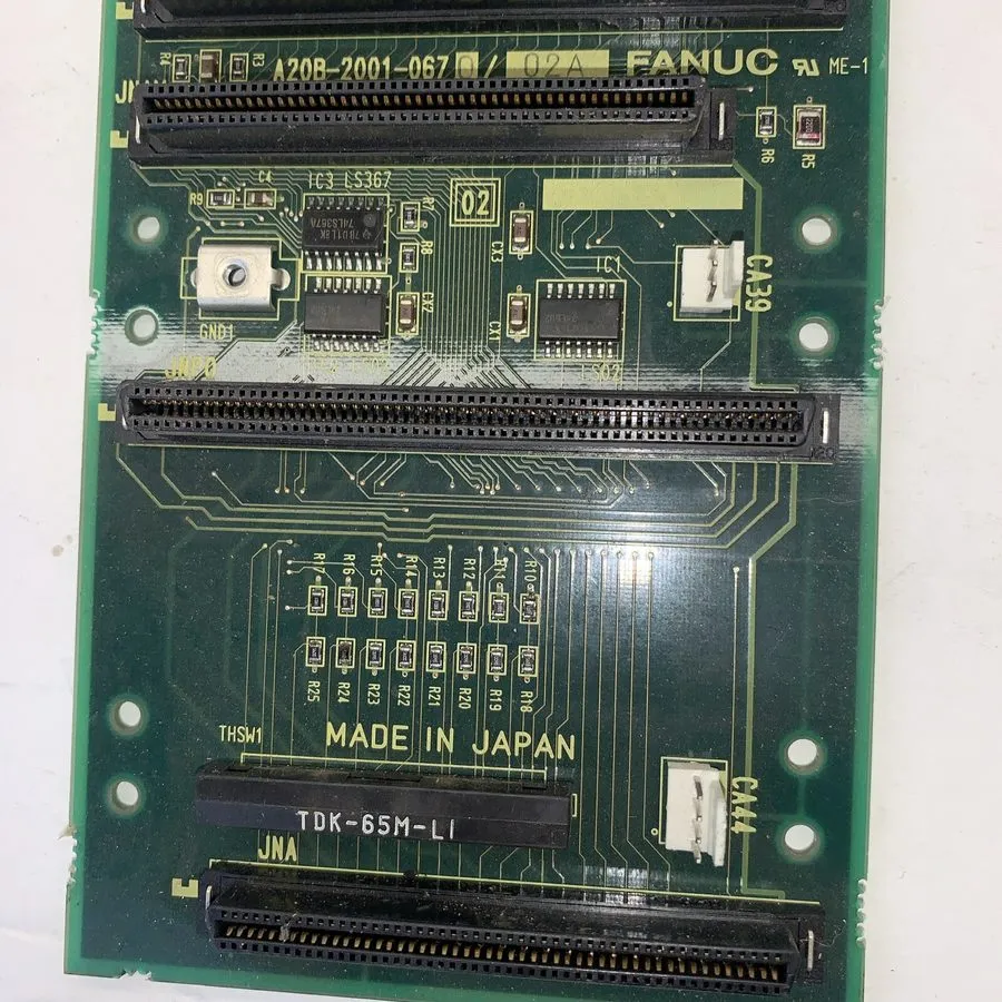 Плата ЧПУ FANUC A20B-2001-067 TDK-65M CONTROL BOARD — фото лота 2