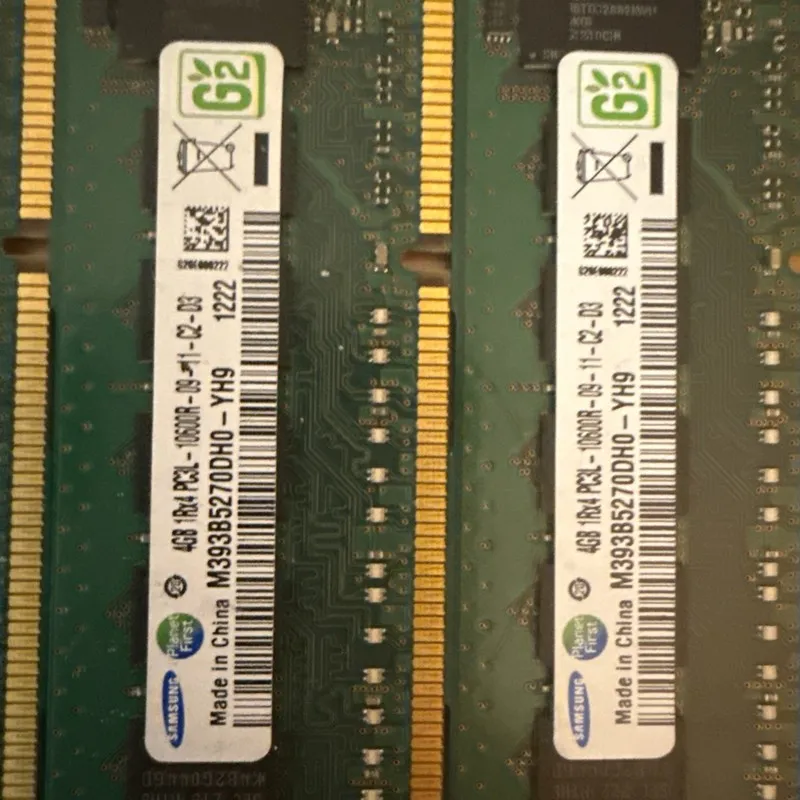 Модуль памяти Samsung 16GB 2Rx4 PC3L-12800R M393B2G70DB0-YK0 DDR3 1600MHz Reg EC — фото лота 1