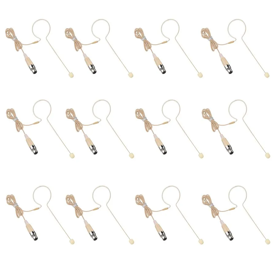 Микрофон Headset Microphone w/ Doulble Earhook для Shure Wireless-TA4F 4pin mini