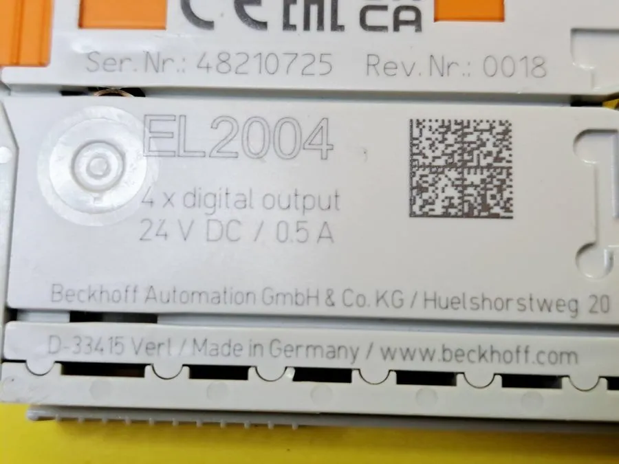 Модуль ввода-вывода Beckhoff EL2004 EtherCAT Terminal 4x Digital Output 24V DC