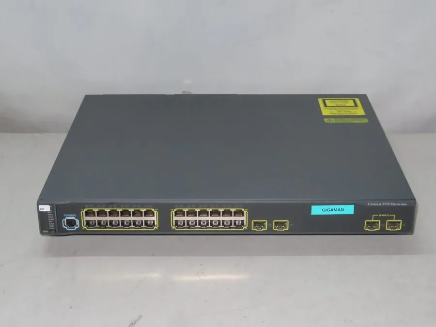 Коммутатор Cisco ME-C3750-24TE-M C3750 24 PORT WITH 2+2 sfp PORT SWITCH .90days