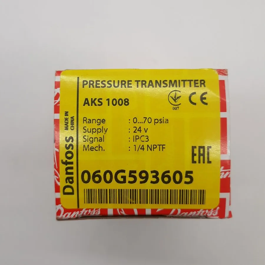 Датчик давления TRANE AKS1008 TDR00354 DANFOSS PRESSURE TRANSMITTER 24V B50