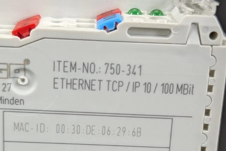Модуль Wago 750-341 Ethernet TCP/IP 10/100MBit 24VDC Module