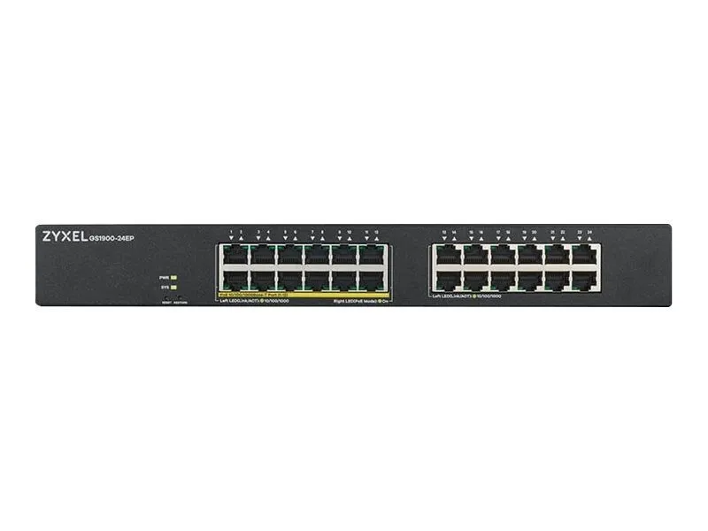 Коммутатор Zyxel GS1900-24EP 24-Port Switch, 12 PoE+ Ports Hub / Switch GS1900-2 — фото лота 2