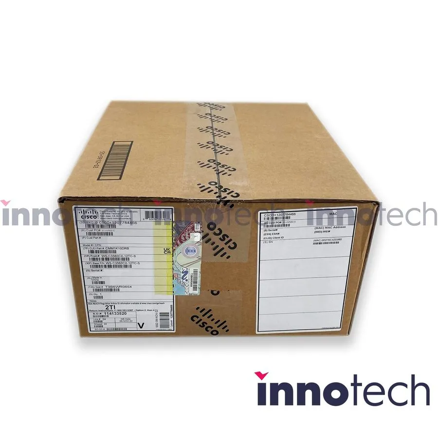 Коммутатор Cisco WS-C3560CX-12TC-S, 12 Port 3560-CX Data IP Base Switch 12 GE