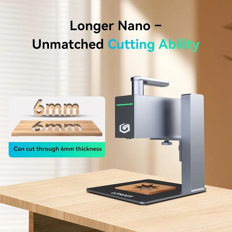 Лазерный гравёр LONGER Nano Pro 12W High Precision Engraving Laser Engraver Cutt