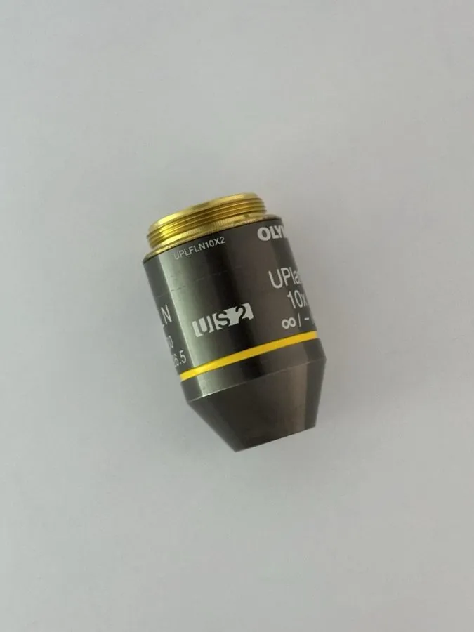 Объектив микроскопа Olympus UPlanFL N 10x/0.30 -/∞ UIS2 Microscope Objective Len — фото лота 1