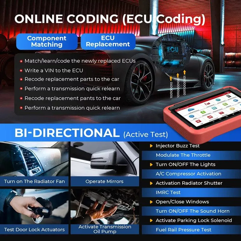 Диагностический сканер LAUNCH X431 PAD V VII X-PROG3 IMMO PLUS Diagnostic Tool K