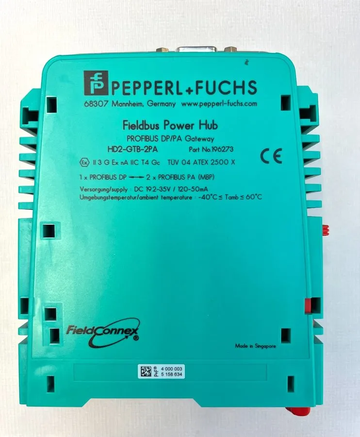 Шлюз полевой шины PEPPERL+FUCHS Fieldbus Power Hub Profibus DP/PA Gateway HD2-GT