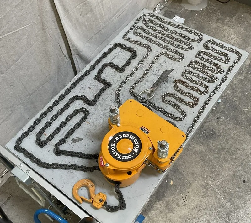 Таль HARRINGTON NTH003-10 Manual Chain Hoist Push Trolley 500lb Lift Cap 10' Lif