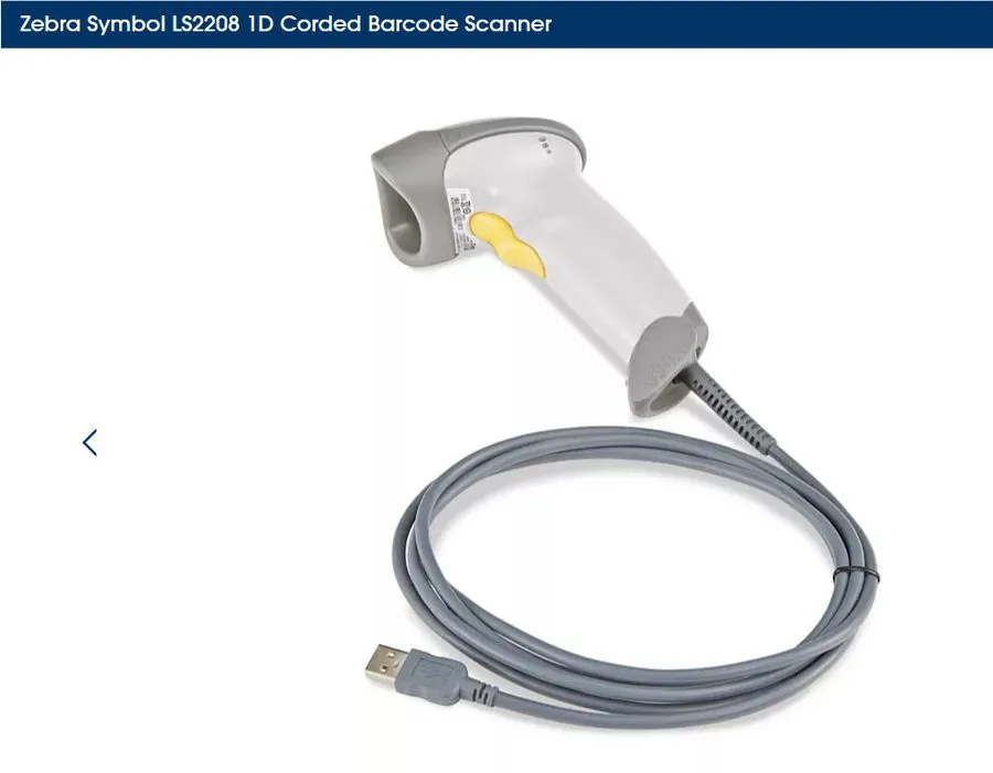 Сканер штрих-кода Motorola Symbol LS2208-SR20001R USB Barcode Scanner 2208