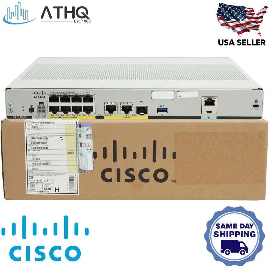 Маршрутизатор Cisco ISR C1111X-8P ISR 1100 8Port Gigabit Integrated Services Rou