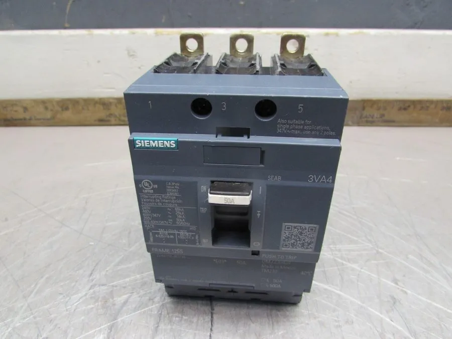 Автоматический выключатель Siemens 3VA4150-4ED34-0AA0 Circuit Breaker 50 Amp 3 P