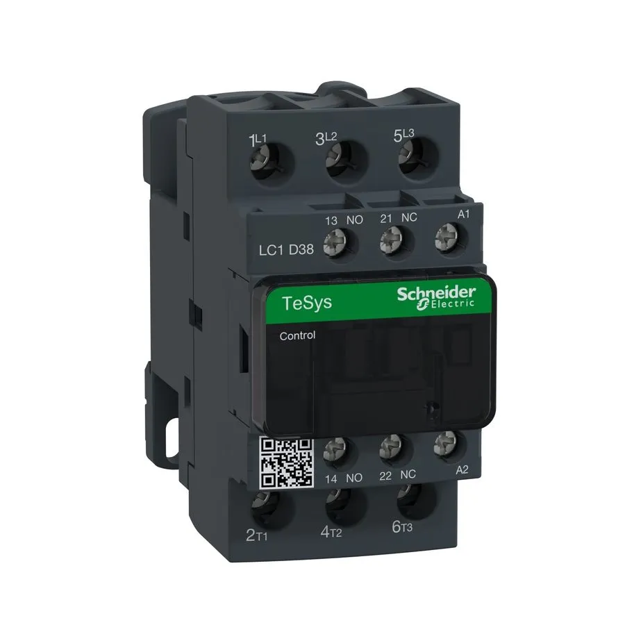 Контактор LC1D38B7 IEC contactor TeSys Deca nonreversing 38A 20HP at 480VAC up t