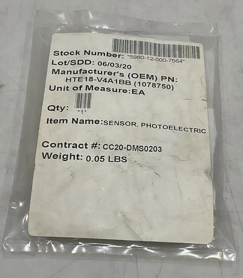 Фотоэлектрический датчик Sick 1078750 Photoelectric Sensor HTE18-V4A1BB