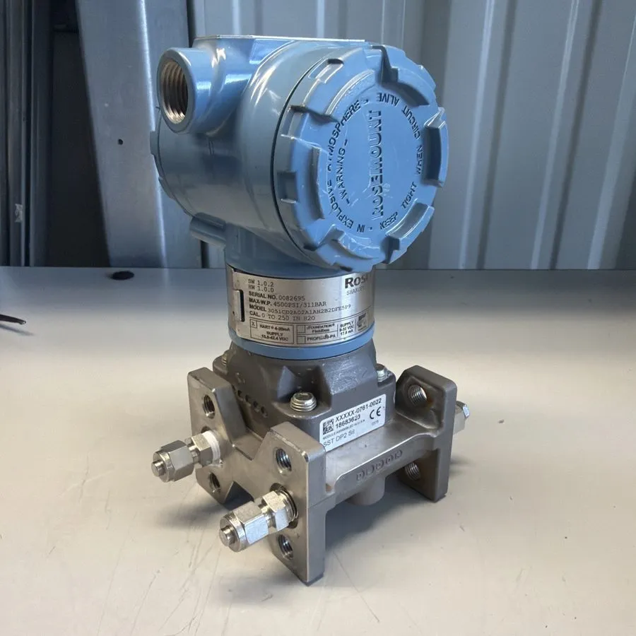 Датчик давления ROSEMOUNT, 3051CD2, MAX W.P. 3626, DIFFERENTIAL PRESSURE TRANSMI