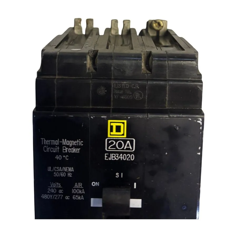 Автоматический выключатель Square D EJB34020 3pole 20amp 480v circuit breaker ty