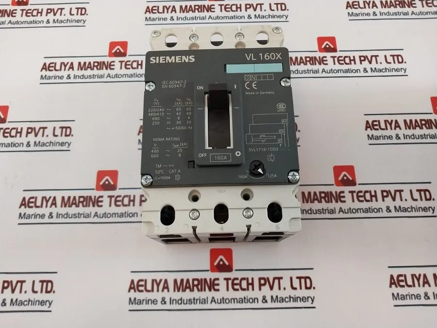 Автоматический выключатель SIEMENS 3VL1716-1DD36-0AA0 VL160X N CIRCUIT BREAKER 1