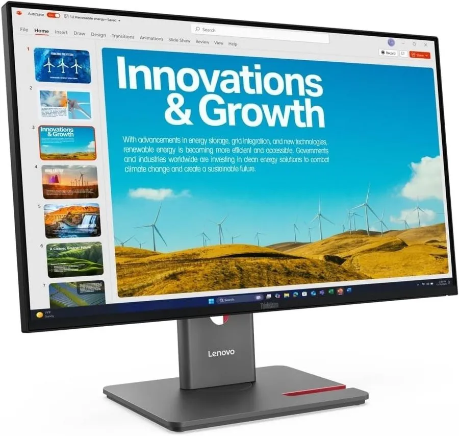 Монитор Lenovo ThinkVision P24QD-40 24 Class WQHD LED Monitor 16:9 Eclipse Black