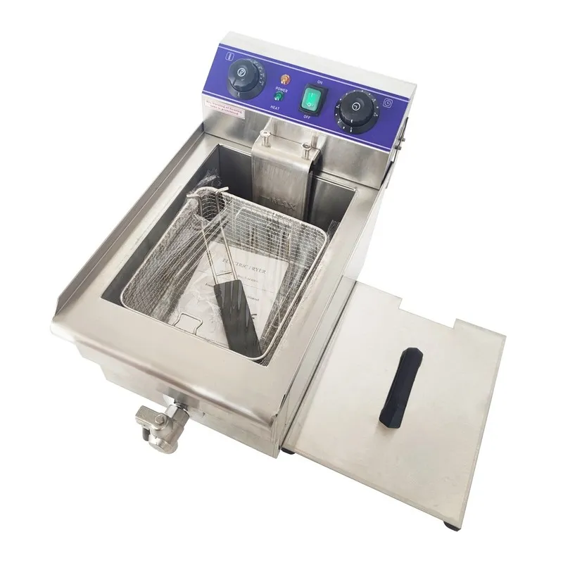 Фритюрница 110V Commercial WF-101V 10L Electric Deep Fryer with One Frying Baske