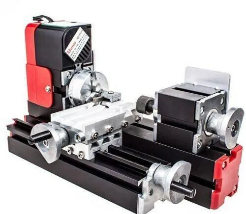 Оборудование ЧПУ Miniature Multifunction Metal Motorized Mini Lathe Machine DIY  — фото лота 2