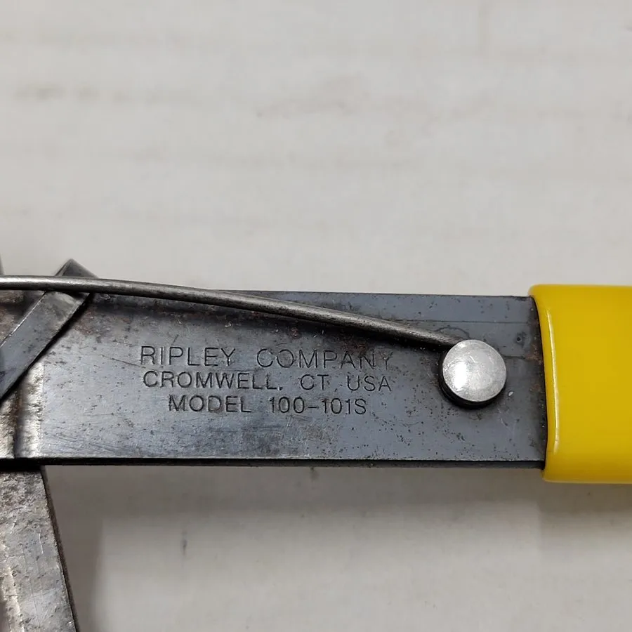 Стриппер Ripley Miller 100-101S Fiber Optic Buffer Tube Stripper Yellow Handle U — фото лота 2