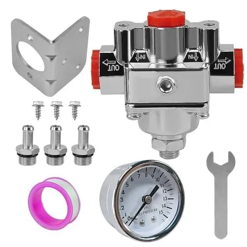 Трубопроводная арматура 12-804 Adjustable Low Fuel Pressure Regulator Kit 1-4 PS