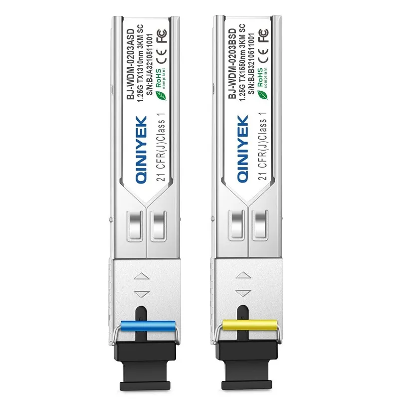 Трансивер 1 Pair Simplex SC Module 3KM, 1.25G Single-Mode, SFP-WDM-SM 1310nm/155