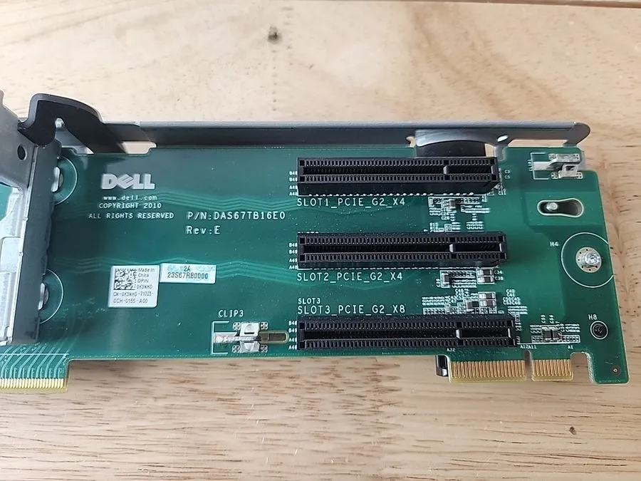 Райзер-плата Dell PowerEdge R515 Server 4-Slot PCI-E Riser Board K3NHD DAS67TB16