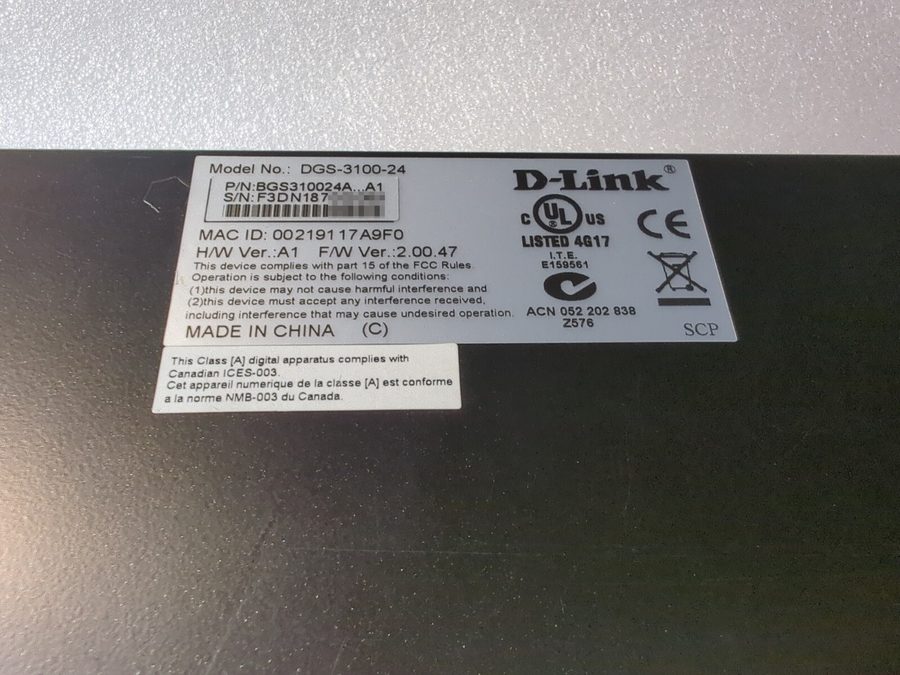 Фото лота DGS-3100-24 от продавца №71606