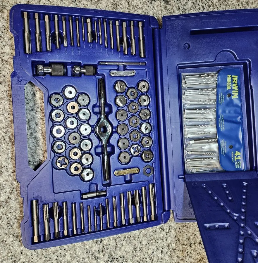 Режущий инструмент Irwin Tools 1841432 Tap Die and Drill Bit Set (116-Piece) — фото лота 2