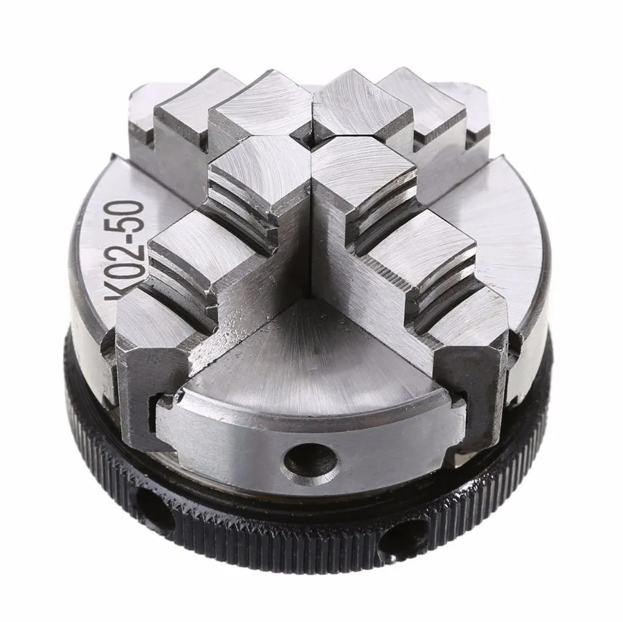 Режущий инструмент 50MM 4Jaw Lathe Chuck ManualM14 Self Centering Hardened Steel — фото лота 1