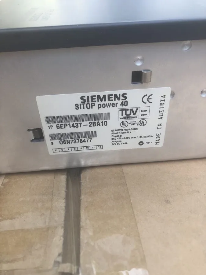 Блок питания 6EP1437-2BA10 Siemens SITOP Power supply output 24VDC/40A