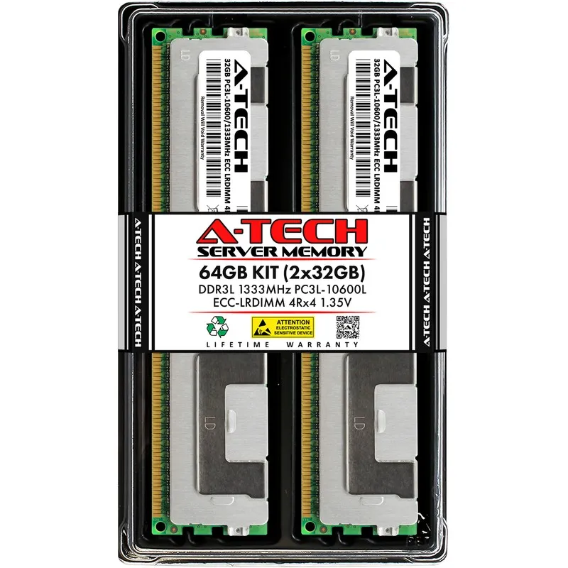 Модуль памяти 192GB (6x32GB) DDR3 PC3L-10600L 4Rx4 ECC Server Memory RAM Dell Po