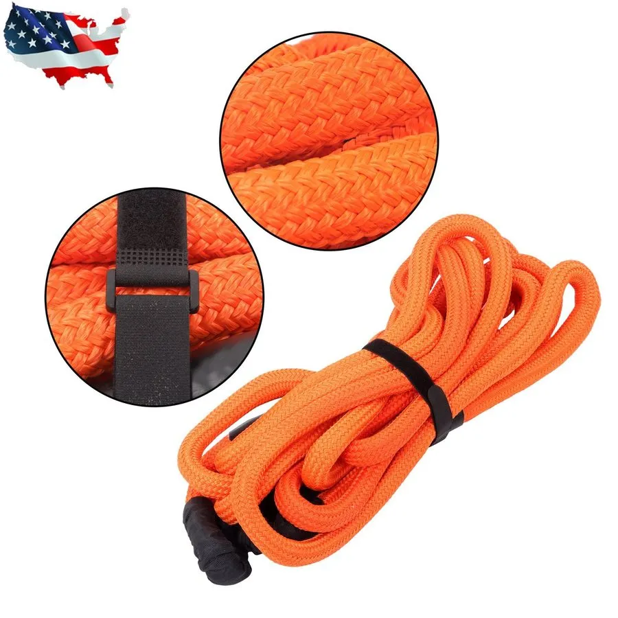 Такелажная скоба 1in × 30ft Kinetic Recovery Rope with 2 Soft Shackle Kit 34000l — фото лота 1