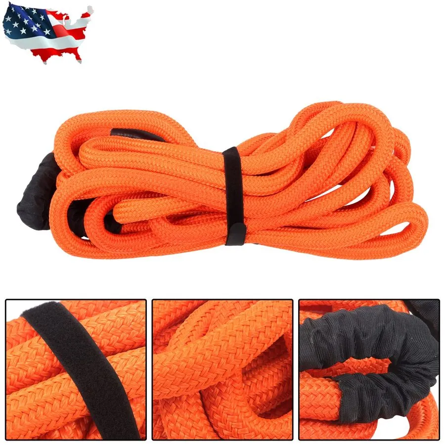 Такелажная скоба 1in × 30ft Kinetic Recovery Rope with 2 Soft Shackle Kit 34000l — фото лота 2