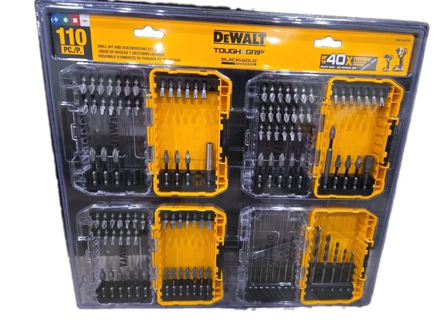 Режущий инструмент DEWALT DWA110SET DRILL / DRIVER BIT SET W/ CLEAR TOUGH CASES — фото лота 1