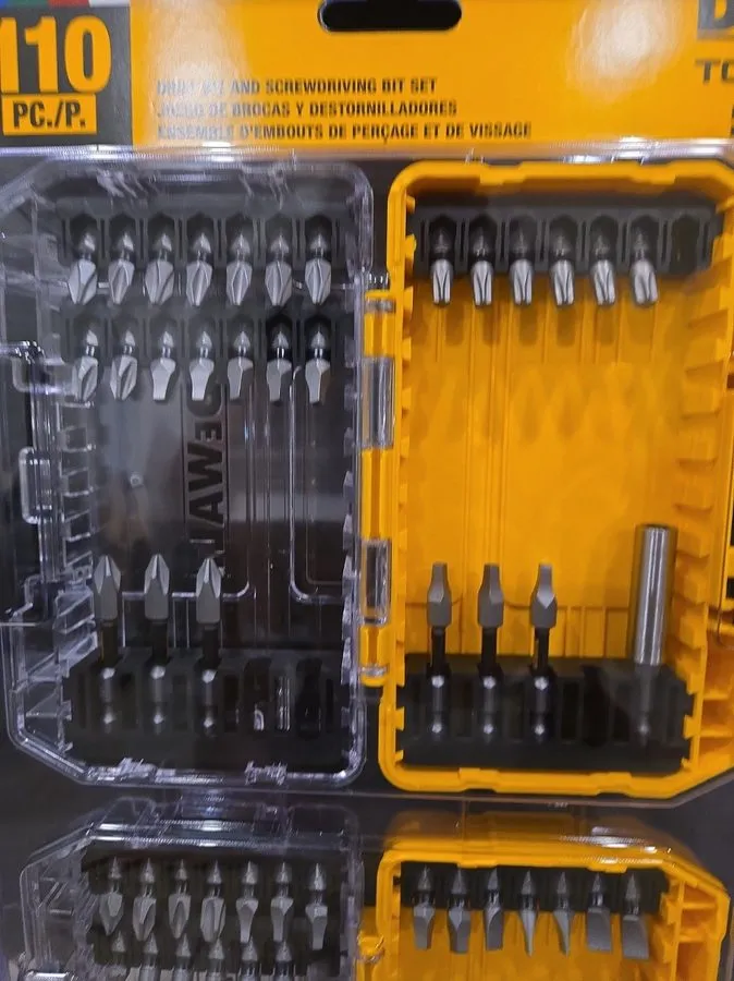 Режущий инструмент DEWALT DWA110SET DRILL / DRIVER BIT SET W/ CLEAR TOUGH CASES — фото лота 2