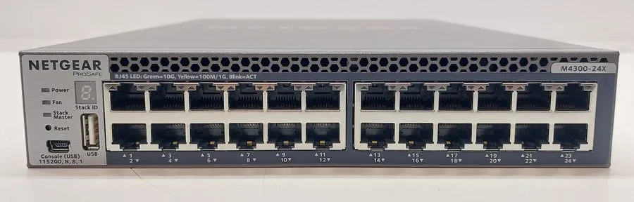 Коммутатор Netgear M4300-24X 24 Port 10G Managed Switch (XSM4324CS-100NES)