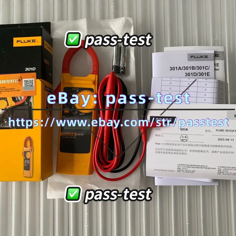 Тестер Fluke 301D clip on ammeter, Blade series AC pliers table #pass