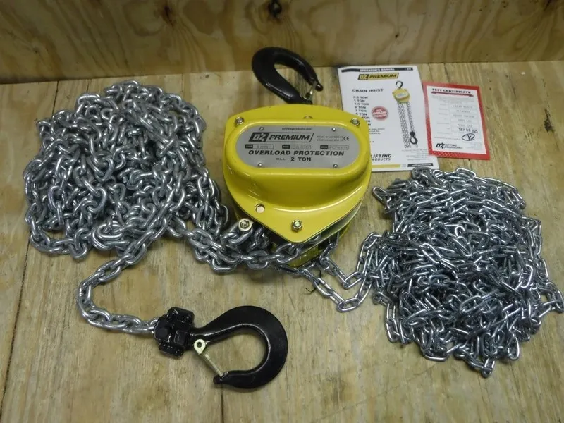 Таль OZ Lifting Products OZ020-30CHOP Manual Chain Hoist 4000 lb Lift 30 foot