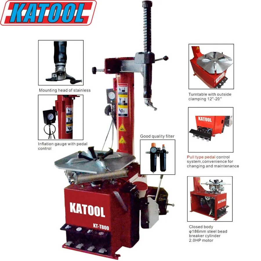 Шиномонтажный станок KATOOL Tire Changer Machine KT-T800 wheel balancer KT-B700